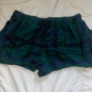 Pajama Shorts Plaid